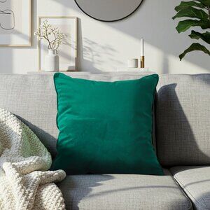SOGA 2X 45cm Velvet Pillowcase (Emerald Green)